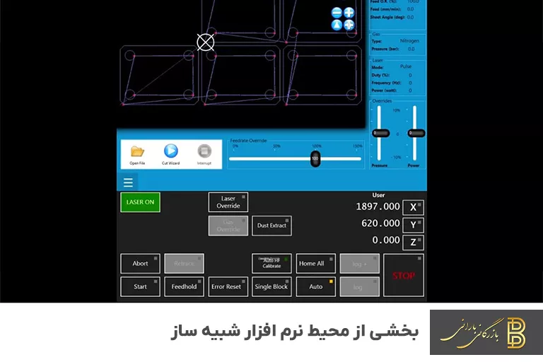 نرم افزار شبیه ساز برش لیزر
