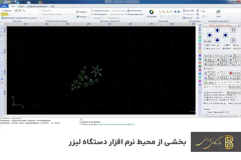 نرم افزار اختصاصی دستگاه برش لیزر